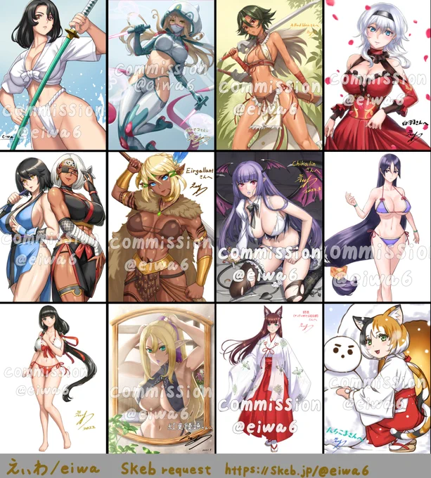 Skebのリクエスト募集中です😊
 今までリクエストをいただいて描いた絵です
#Skeb募集中 #Commission https://t.co/tRoWDwqWUZ 