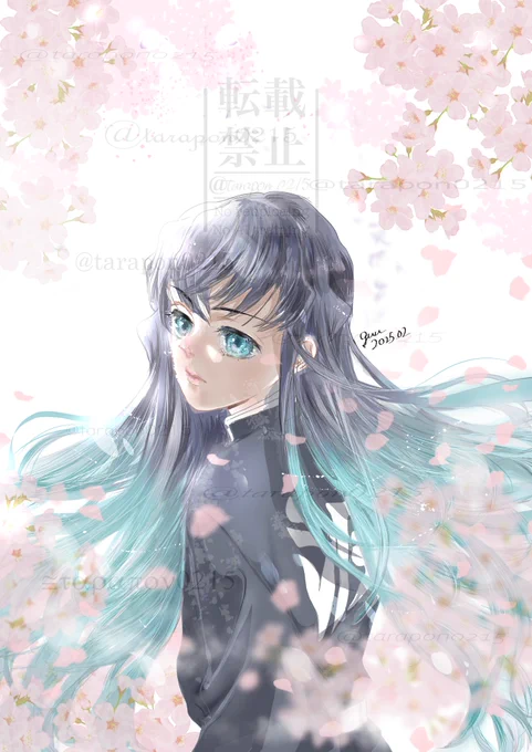 カラー描きたいけど今余力なくて過去絵リメイクで失礼しますあまりに寒くて春が恋しい厳寒地で雪に難儀される方々にも早く春が訪れますように… 