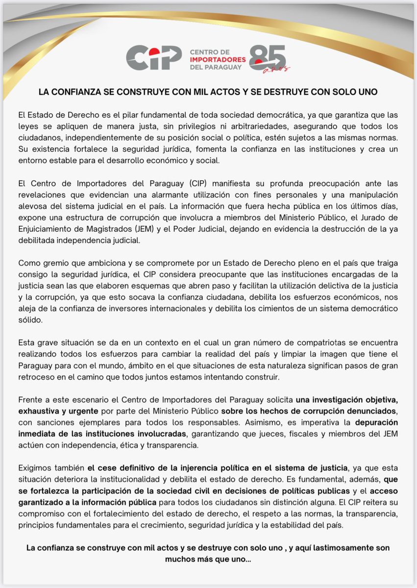 CIP | Centro de Importadores del Paraguay tweet media
