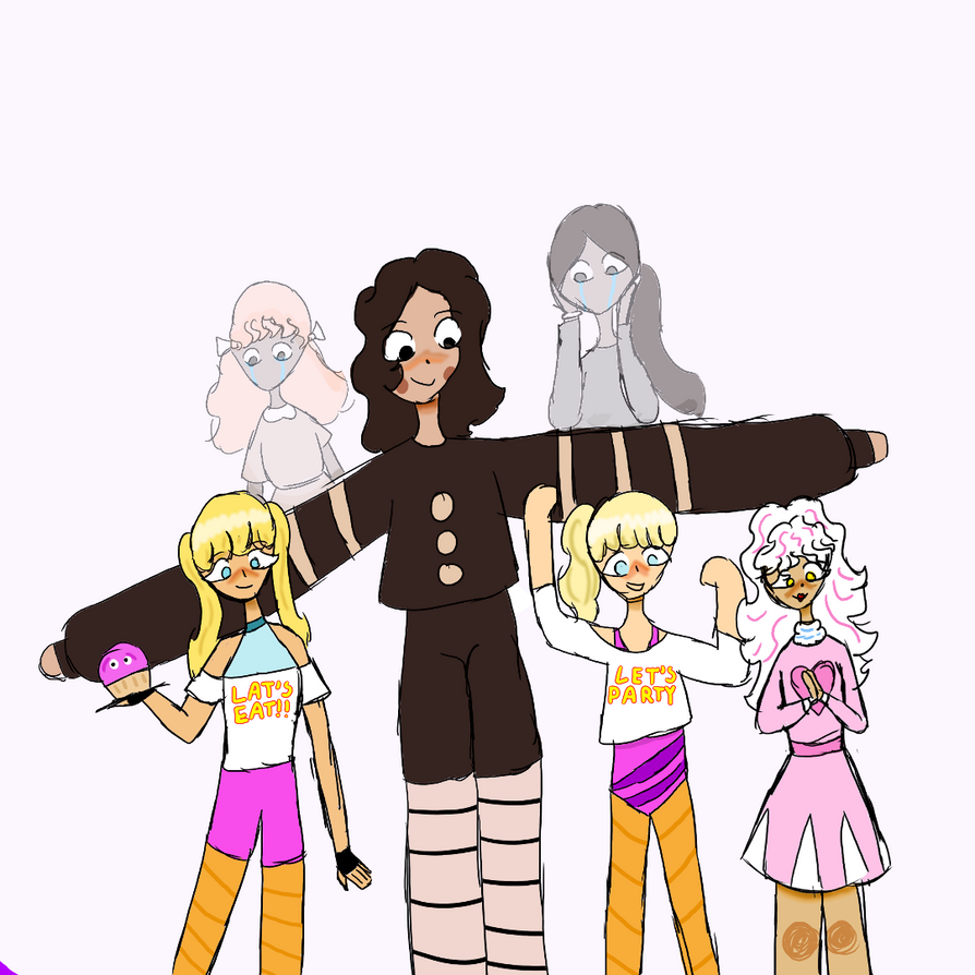 Crazypinkwhere's tweet photo. Rewdraw :P #FNAF #chicafnaf #ToyChica #manglefnaf
#puppetfnaf https://t.co/Sbkwzb71vn
