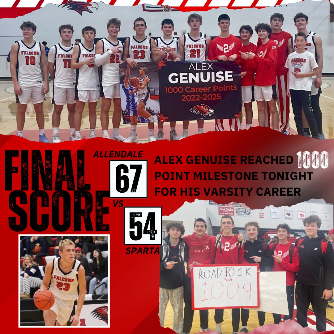 All three levels dominated against Sparta last night with impressive team wins!
•Freshman: 37-30
•JV: 73-58
•Varsity: 67-54

Way to go, boys! Outstanding effort across the board!