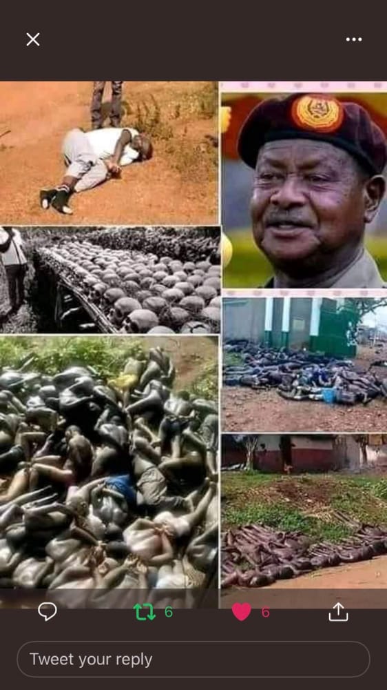 Alibowomukisa (@alibowomukisa) on Twitter photo America stands up to bullies, stands up for freedom. That is who you are.<a href="/POTUS/">President Donald J. Trump</a>
SHOW YOUR INTEGRITY and stop funding an Authoritarianism regime of <a href="/KagutaMuseveni/">Yoweri K Museveni</a> that lost 2021 Elections to <a href="/HEBobiwine/">BOBI WINE</a>? WE NEED ACTIONS NOT WORDS. #ENDM7Dictatorship
#BringBackOurPeople
<a href="/FoxNews/">Fox News</a> America stands up to bullies, stands up for freedom. That is who you are.<a href="/POTUS/">President Donald J. Trump</a>
SHOW YOUR INTEGRITY and stop funding an Authoritarianism regime of <a href="/KagutaMuseveni/">Yoweri K Museveni</a> that lost 2021 Elections to <a href="/HEBobiwine/">BOBI WINE</a>? WE NEED ACTIONS NOT WORDS. #ENDM7Dictatorship
#BringBackOurPeople
<a href="/FoxNews/">Fox News</a>