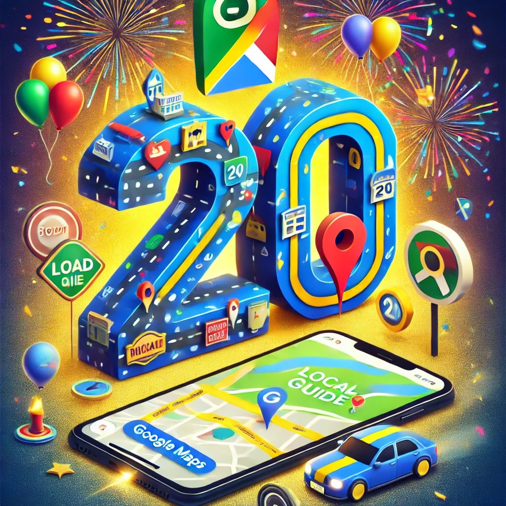 Happy 20th Anniversary, <a href="/googlemaps/">Google Maps</a>! 🎉 From finding hidden gems to navigating daily commutes, you’ve been our go-to guide. Here’s to two decades of exploring the world, one map at a time! 🗺️🚗📍
<a href="/Google/">Google</a> <a href="/GoogleIndia/">Google India</a> <a href="/LGEmailTeam/">Local Guides</a> <a href="/localguides/">Local Guides</a> 
#GoogleMaps #20YearsofNavigation