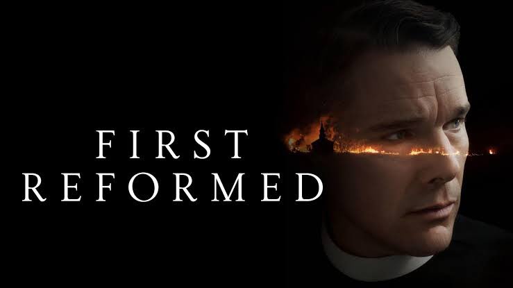 SchlockHorror's tweet image. Watch #75 of 2025: #FirstReformed (2017) is an almost masterpiece. Ethan Hawke is in Oscar-worthy form here. This was not what I was expecting at all. Yet, where it ends up going left me chilled to the bone and my jaw on the floor. Don’t hear people talk about this much. Brill!
