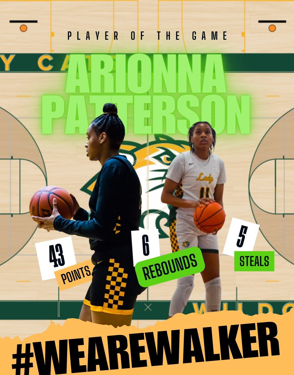 Big S/O to our Sr. Captain <a href="/ArionnaPatters3/">Arionna “skiwalker” Patterson</a> on dropping a 43 piece last night, on the road, in a tough environment at St. Amant...💪🏽 #WeAreWalker #LilBallerAri