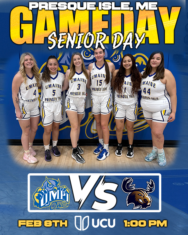 UMPIOwls (@umpiathletics) on Twitter photo SENIOR DAY
UMPI Women's Basketball takes on the <a href="/UMAMoose/">UMA Athletics</a> at home in Presque Isle
Tip Off at the Wieden Gym starts at 1:00 PM, with Senior Recognition 15 minutes before.
For Live Stats or Video, visit our website: Owls.umpi.edu
#umpiowls SENIOR DAY
UMPI Women's Basketball takes on the <a href="/UMAMoose/">UMA Athletics</a> at home in Presque Isle
Tip Off at the Wieden Gym starts at 1:00 PM, with Senior Recognition 15 minutes before.
For Live Stats or Video, visit our website: Owls.umpi.edu
#umpiowls