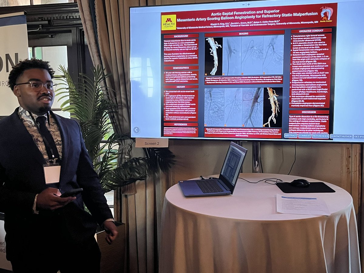 Nolan C. Cirillo-Penn (@ncp_md) on Twitter photo Great presentation by second year medical student Khadel King at Critical Issues America representing <a href="/UMNVascularSurg/">UMN Vascular Surgery</a> and the collaborative #AortaEd team with <a href="/umnctsurgery/">UMN Cardiothoracic Surgery</a>. <a href="/UMNSurgery/">UMN Surgery</a> <a href="/umnmedschool/">UMN Medical School</a> <a href="/derrickgreenmd/">Derrick Green</a> #CIA2025 Great presentation by second year medical student Khadel King at Critical Issues America representing <a href="/UMNVascularSurg/">UMN Vascular Surgery</a> and the collaborative #AortaEd team with <a href="/umnctsurgery/">UMN Cardiothoracic Surgery</a>. <a href="/UMNSurgery/">UMN Surgery</a> <a href="/umnmedschool/">UMN Medical School</a> <a href="/derrickgreenmd/">Derrick Green</a> #CIA2025