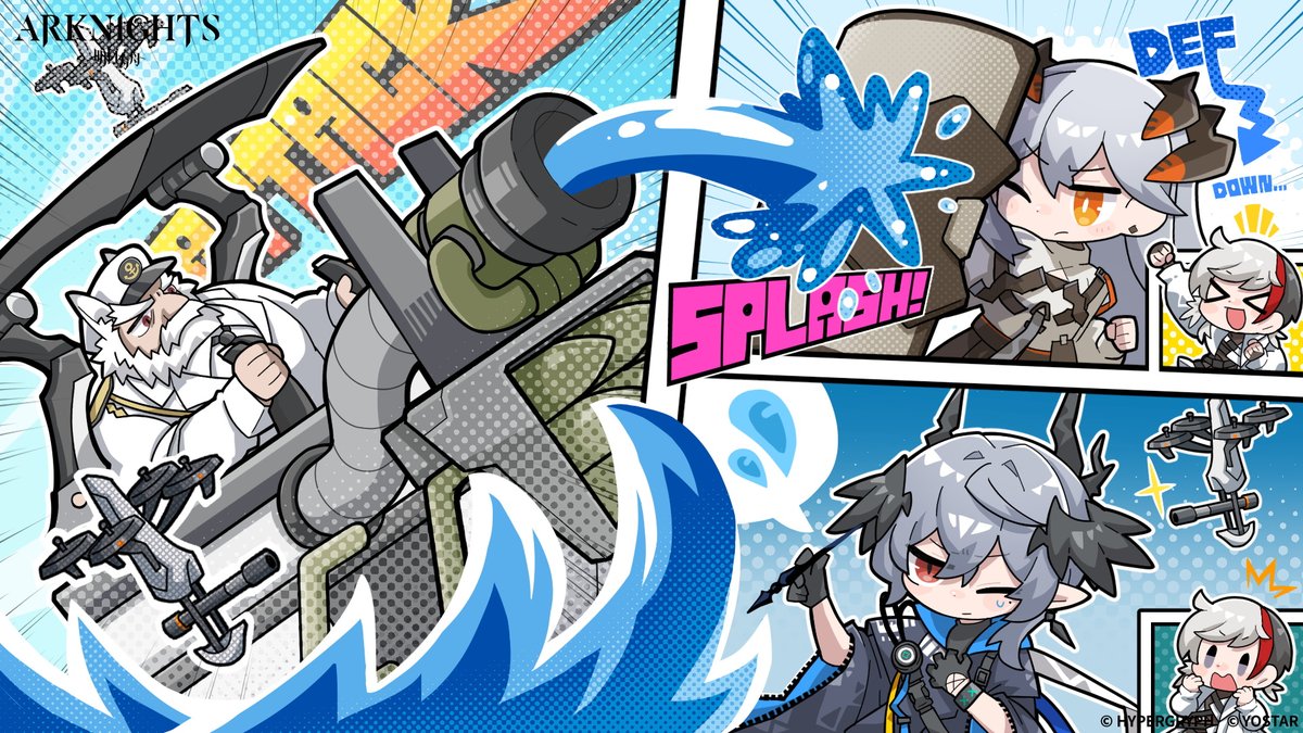 アークナイツEN版(@ArknightsEN)にて、オムニバスストーリー「溶炉『還魂』 譚/A Kazdelian Rescue」の攻略マンガを描かせていただきました。パンチョを沢山描きました!ドッソレス以来の久々の方も初めての方も、パンチョ戦頑張りましょう〜⚓️
#Arknights #Yostar 