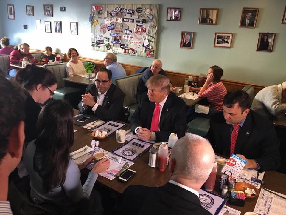 Nh4Trump603's tweet image. FROM: @DanScavino @Scavino47
9 YEARS AGO, TODAY
•••
Breakfast stop in beautiful New Hampshire this morning with our #GOPDebate winner- Donald J. Trump. Everyone in New Hampshire- VOTE TRUMP on Tuesday, February 9th! #FITN Dan Eric #TrumpTrain #Trump2016
#nhpolitics #nh4trump