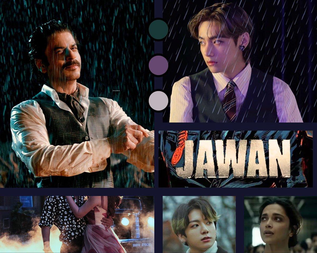 tkfests's tweet photo. Well, today we have: Jawaan x #taekook moodboard. 

I'm afraid Tae as Vikram Rathore is a personal favorite❣️. 

Don't forget to leave a prompt if inspired: https://t.co/MyDRThvYCG https://t.co/1gNE9P2e2P