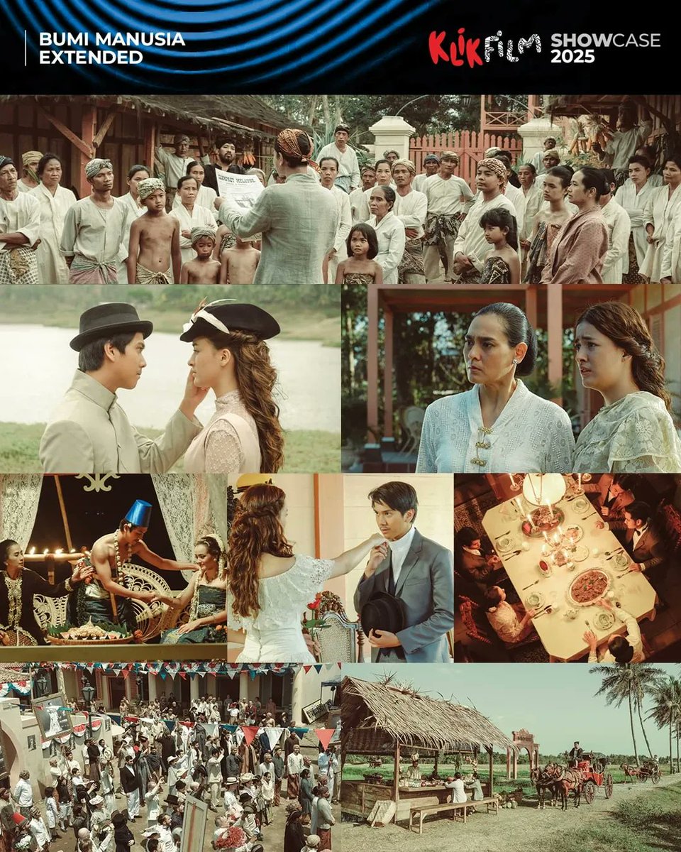 HabisNontonFilm's tweet photo. KlikFilm tahun ini bakal rilis BUMI MANUSIA Extended version berdurasi hampir 6 jam!

Perilisan ini dalam rangka merayakan Seabad (100 tahun) Pramoedya Ananta Toer, penulis 'Bumi Manusia'. Pas tayang di bioskop, durasinya 3 jam 1 menit. https://t.co/n35fmKuWgT