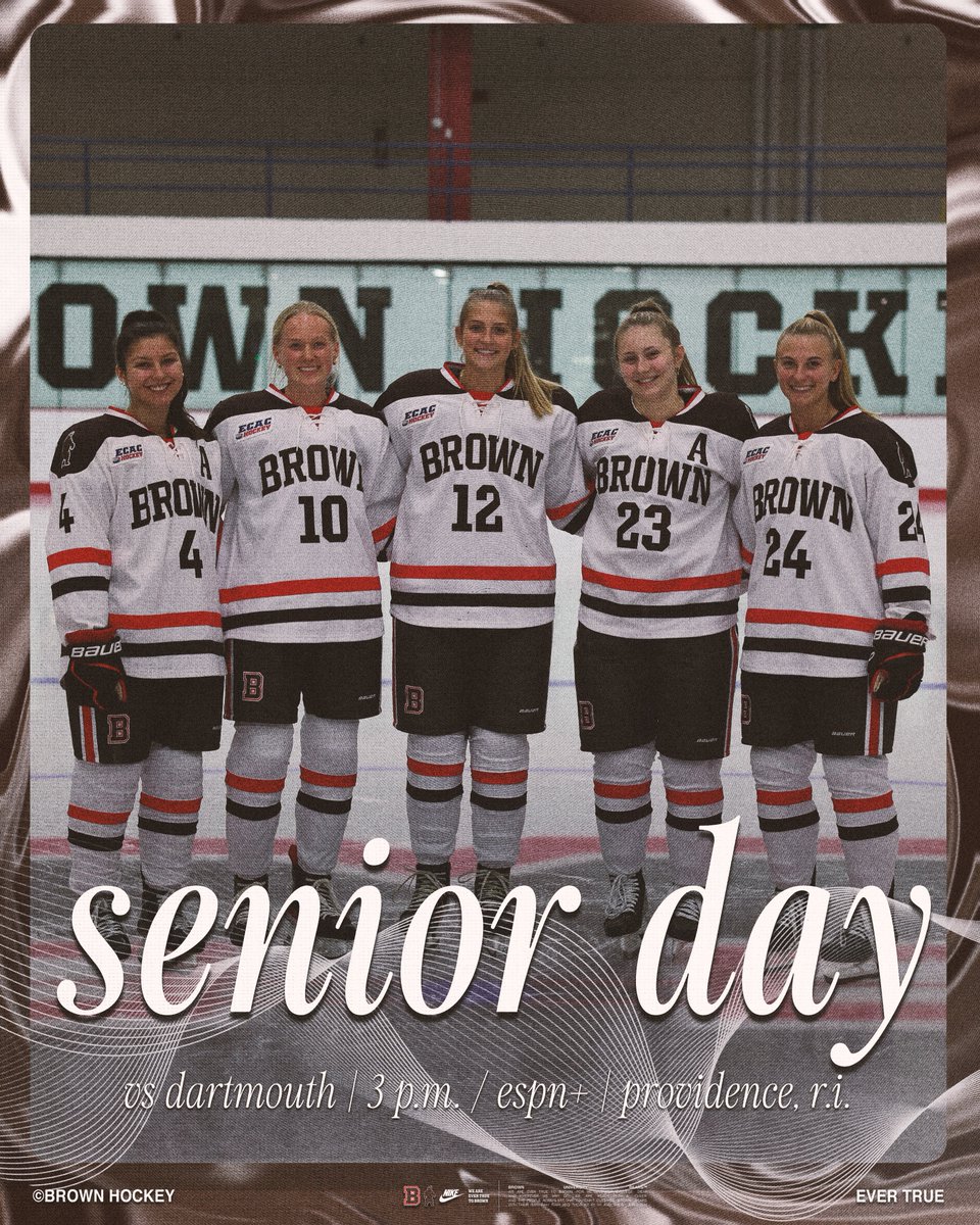 BrownU_WHockey's tweet image. Today we celebrate our seniors!!

Join us at 3 p.m. as we take on Dartmouth, or watch on ESPN+

#EverTrue