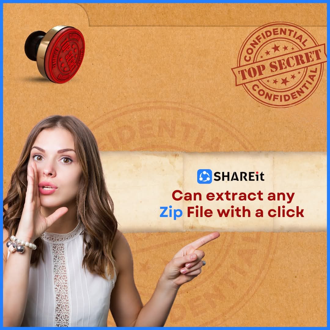 Global_SHAREit's tweet image. No extra apps are needed! Extract your ZIP files instantly with SHAREit. 📂✨ #FileManagementMadeEasy #SHAREitSecret