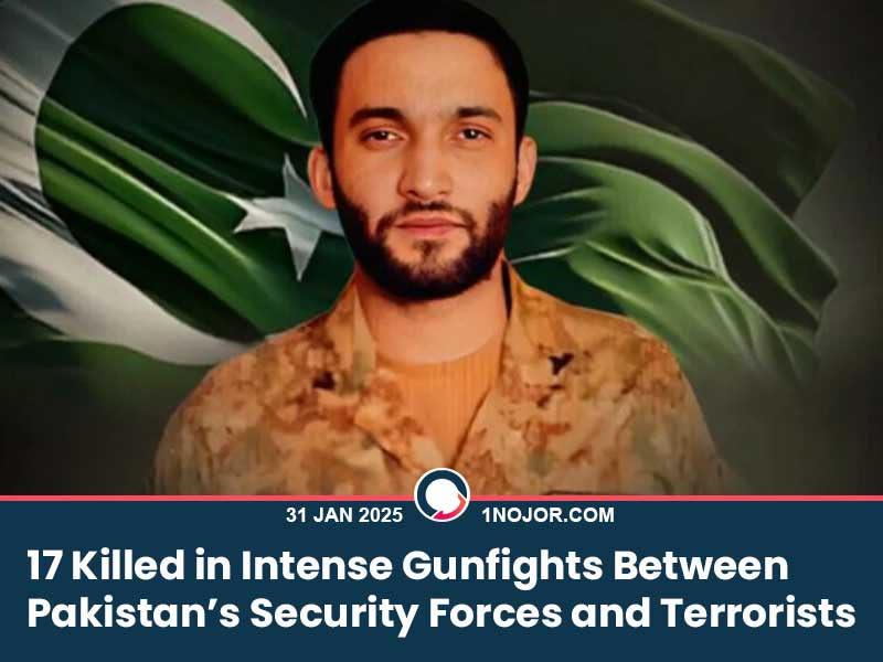 In separate clashes in North Waziristan, Pakistan’s security forces engaged terrorists, resulting in 17 deaths, including four security personnel and 13 terrorists. During an operation in Mir Ali, Major Hamza Israr, 29, and Sepoy Muhammad Naeem, 26, were killed. Additional