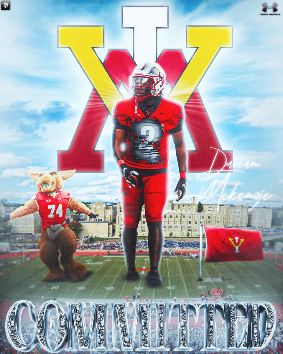 Darian McKenzie † (@darianmckenzie9) on Twitter photo It is with great honor for me to announce my commitment to <a href="/VMI_Football/">VMI Football</a> . Thank you to my family , coaches , teammates , and everyone who helped me get to this point in my life . Keydet nation let’s work ❤️💛 It is with great honor for me to announce my commitment to <a href="/VMI_Football/">VMI Football</a> . Thank you to my family , coaches , teammates , and everyone who helped me get to this point in my life . Keydet nation let’s work ❤️💛