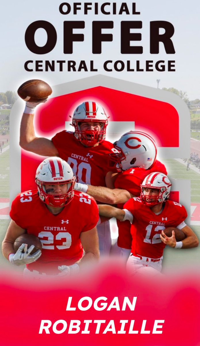 LoganR84's tweet photo. After a great conversation with @mac4fb I am blessed to have received my 4th offer to continue my academic and athletic career at Central College! 

@FBCoachGerman https://t.co/ZLzoT7FiUc