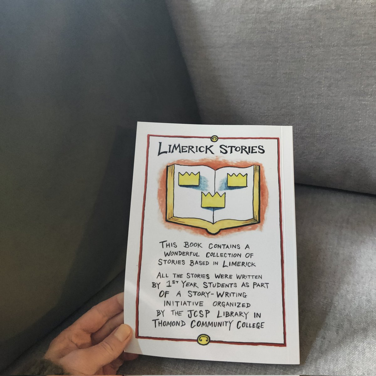 Ms O' Callaghan (@enya20178) on Twitter photo Celebrations are in order for our 1st year students <a href="/ThomondCommColl/">Thomond C.C.</a> who are now published writers! thank you to <a href="/Thomondcclib/">JCSP Library (TCC)</a> who organized this incredible opportunity.
Be sure to pick up a copy in any JCSP library. You won't be disappointed ๐๐ผ Celebrations are in order for our 1st year students <a href="/ThomondCommColl/">Thomond C.C.</a> who are now published writers! thank you to <a href="/Thomondcclib/">JCSP Library (TCC)</a> who organized this incredible opportunity.
Be sure to pick up a copy in any JCSP library. You won't be disappointed ๐๐ผ