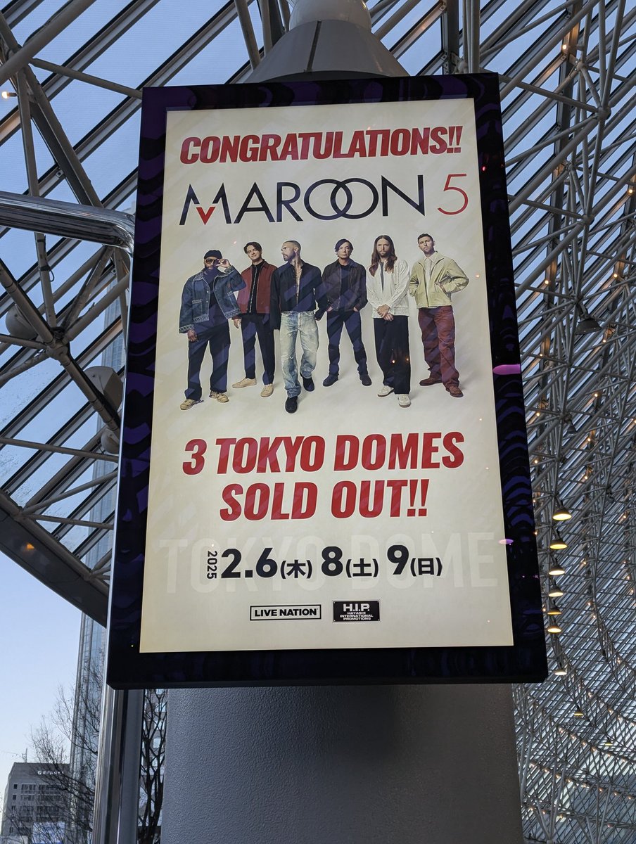 MAROON5 ノンストップの90分最高だった！
次いつ来るのかな〜✨