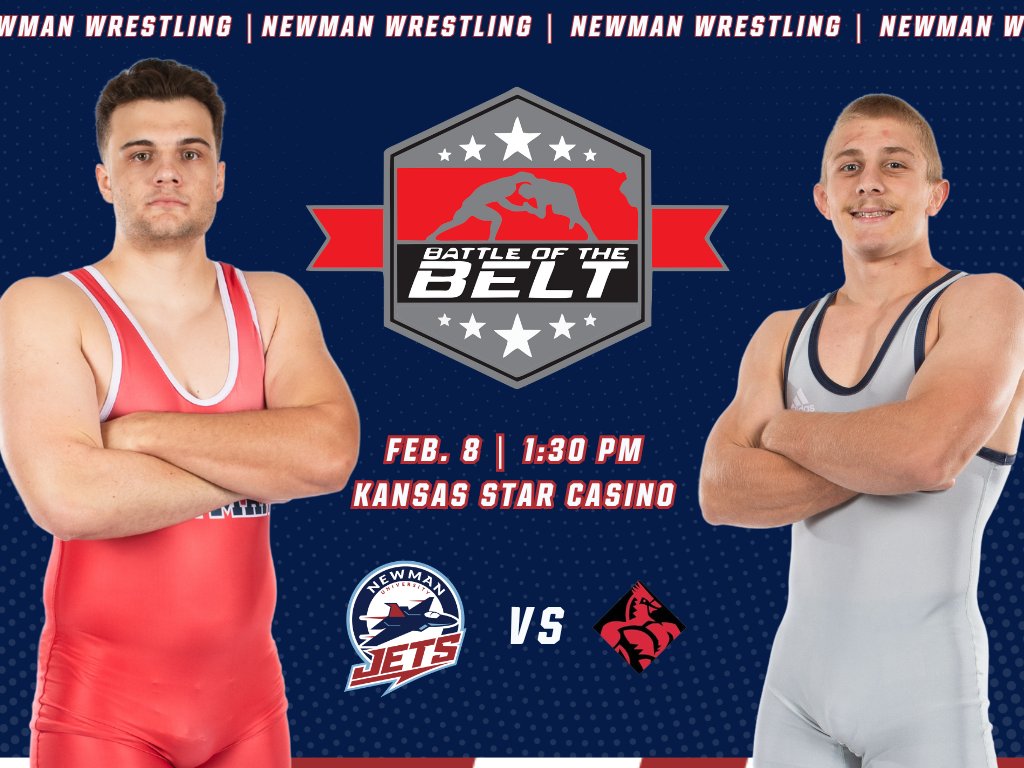 Battle of the Belt💪

🆚Labette CC
📍Kansas Star Casino
⌚1:30 PM
📈bit.ly/3P5AgBe 

#JetPower✈️ x <a href="/NewmanWrestling/">Newman Wrestling</a>