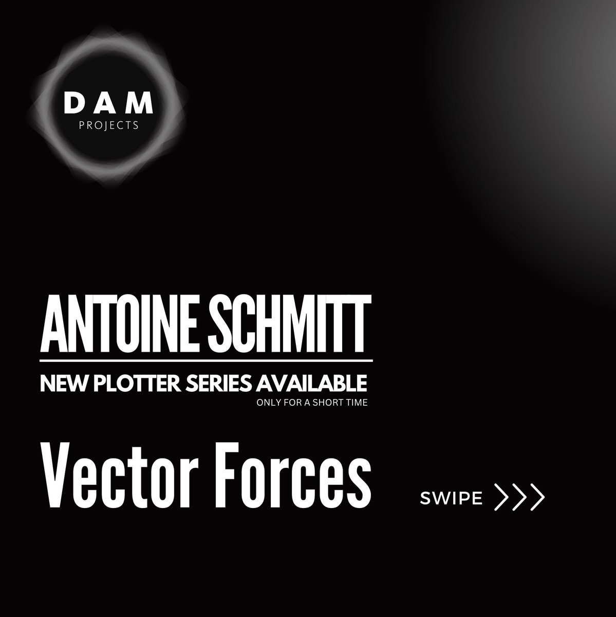 DAMDigitalArt's tweet image. Excited to offer »Vector Forces«, the new plotter series by Antoine Schmitt, for a limited time at DAM Projects! Explore movement through digital art by this acclaimed artist. Don&apos;t miss this exclusive collection! #AntoineSchmitt #DigitalArt #DAMProjects
