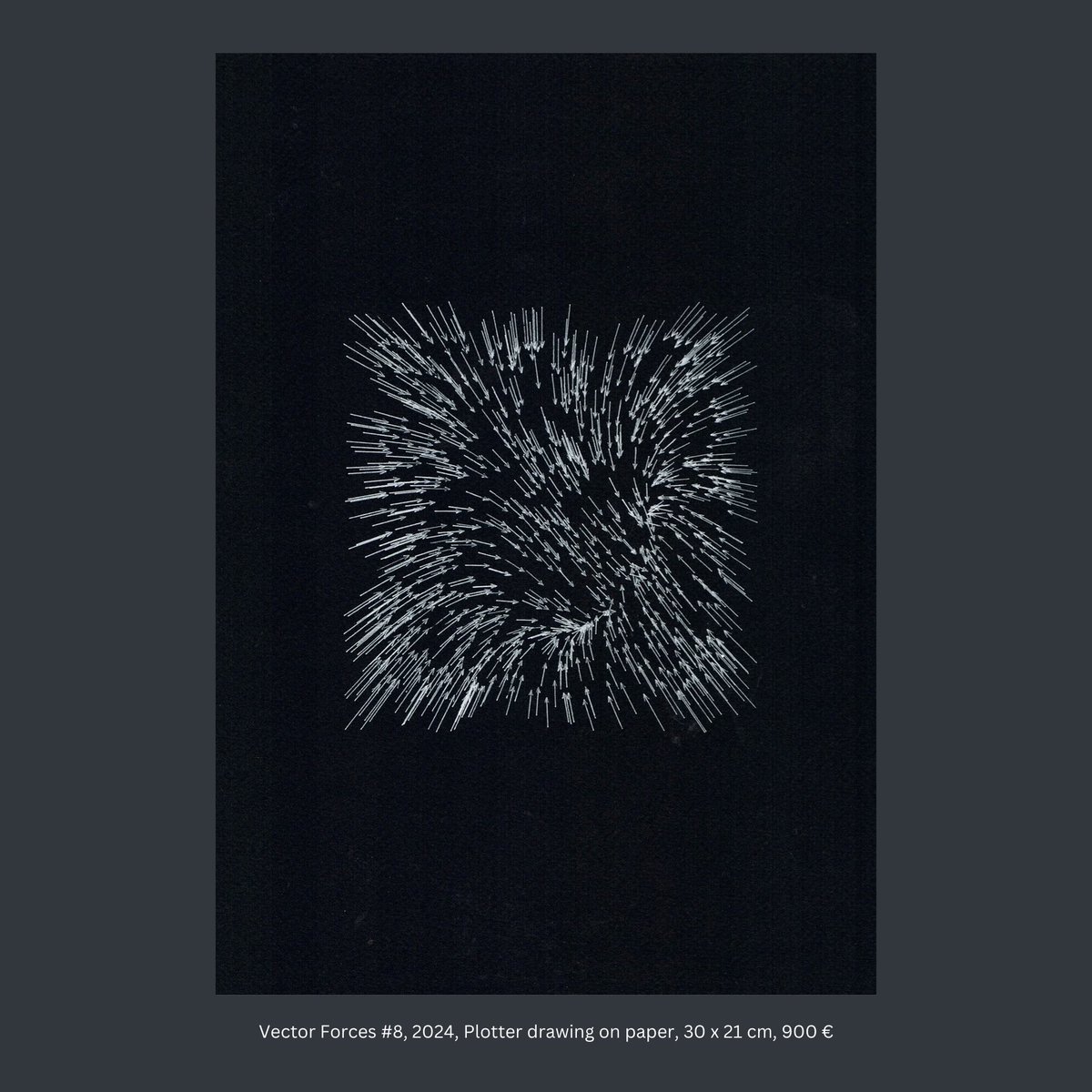 DAMDigitalArt's tweet image. Excited to offer »Vector Forces«, the new plotter series by Antoine Schmitt, for a limited time at DAM Projects! Explore movement through digital art by this acclaimed artist. Don&apos;t miss this exclusive collection! #AntoineSchmitt #DigitalArt #DAMProjects