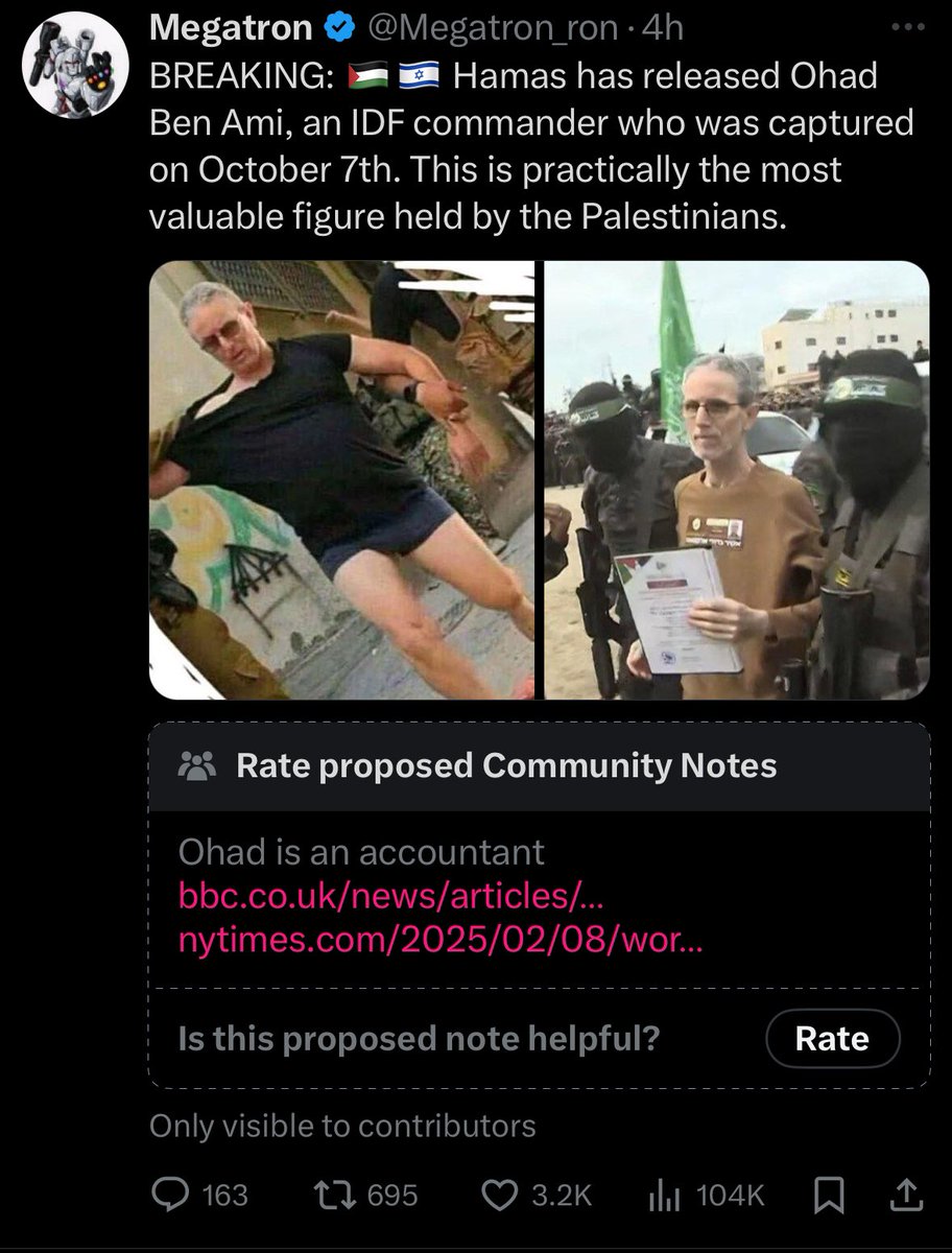 LucBernard's tweet image. These psychotic pro hamas accounts.
Ohad is a fucking accountant.