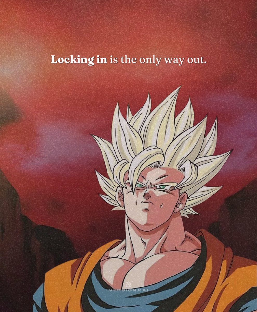 lukebelmar's tweet image. Locking in is the only way out.