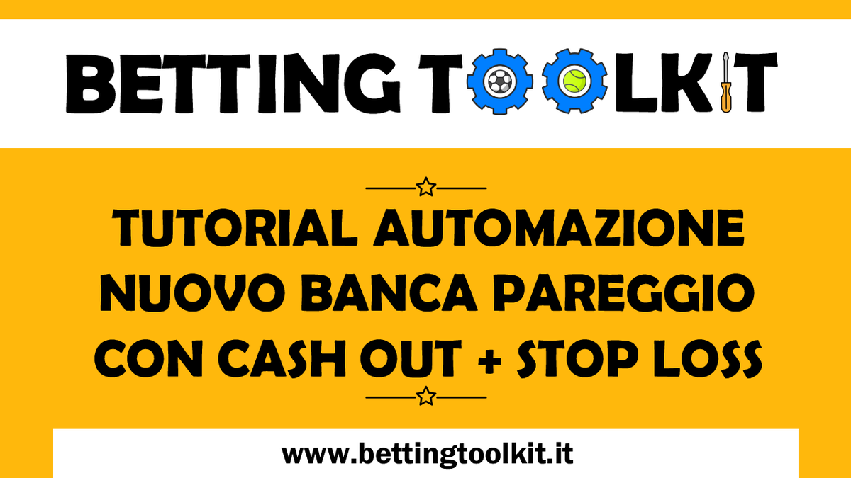mirkomarkets's tweet photo. Su @bettingchannel il mio tutorial step by step per creare facilmente la strategia automatica banca pareggio con cash out e stop loss. In questa versione 2025 il bot sceglie le partite in cui in pre-match sul mercato per uscire in live quando necessario
https://t.co/xHRwG15gfP https://t.co/MdnLBoUjJA