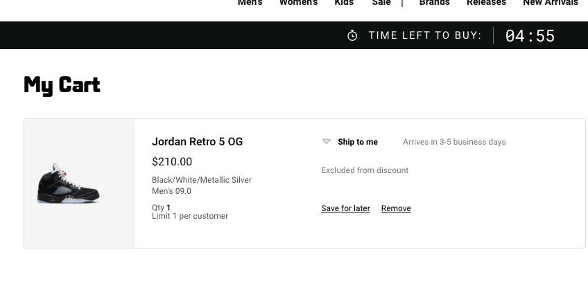 jordan retro 5 mens foot locker