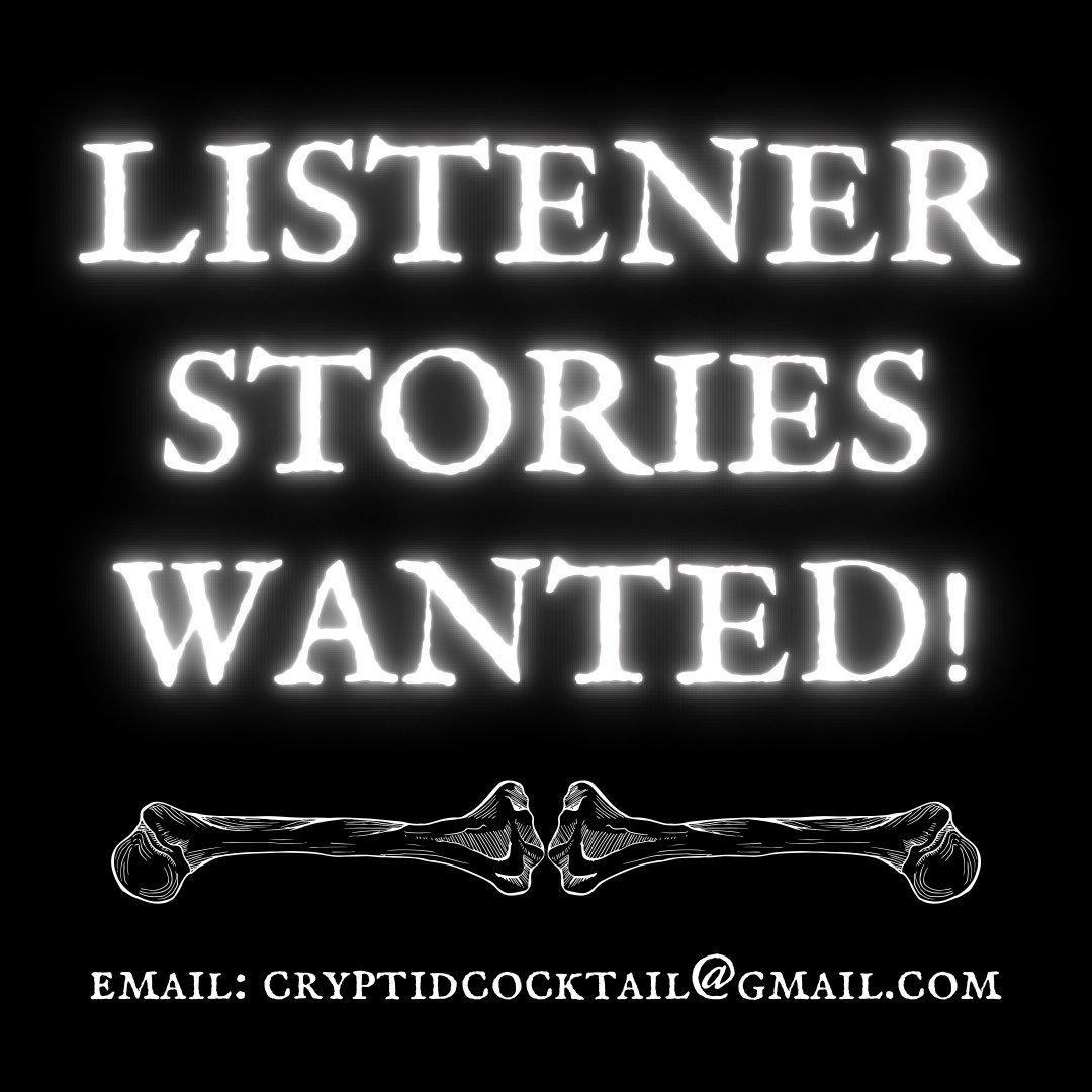Had an experience with the paranormal, cryptids, aliens, or something you couldn’t explain? Tell us your stories and have it featured on an episode!