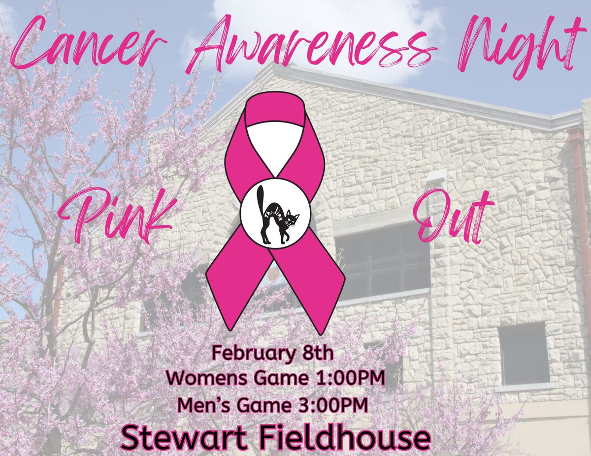 Builder Nation, come out to Stewart Fieldhouse wearing pink for our cancer awareness night. Women's game starts at 1:00PM, Men's game starts at 3:00PM!