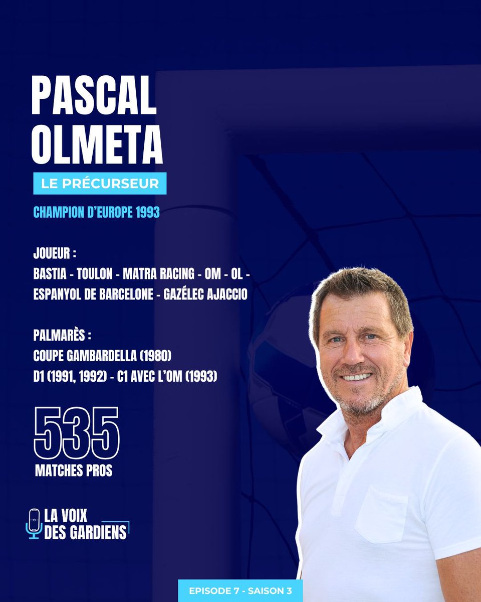 LaVoixdesGdB's tweet photo. Précurseur et « un peu jobard » pour le citer, Pascal #Olmeta a animé les pelouses des années 80/90’.🏟️ Souvent sur sa ligne de but mais aussi balle au pied⚽️, dribblant, apportant le surnombre au jeu et le bonheur aux spectateurs dans un style inimitable.🧨
🚨RDV dimanche 09/02 https://t.co/KGgFEVIrnc