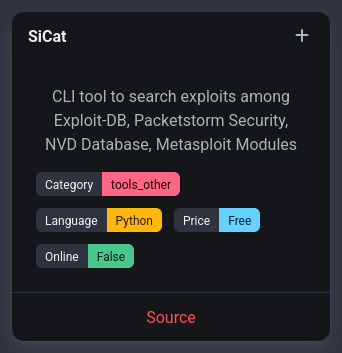 rawsec_cyber's tweet image. New tools were added on the #Rawsec #Cybersecurity Inventory

@noraj_rawsec added

📌 censys by @censysio
📌 CWP by @_r4ulcl_
📌 FULLHUNT by @fullhunt
📌 SiCat by @justakazh

inventory.raw.pm