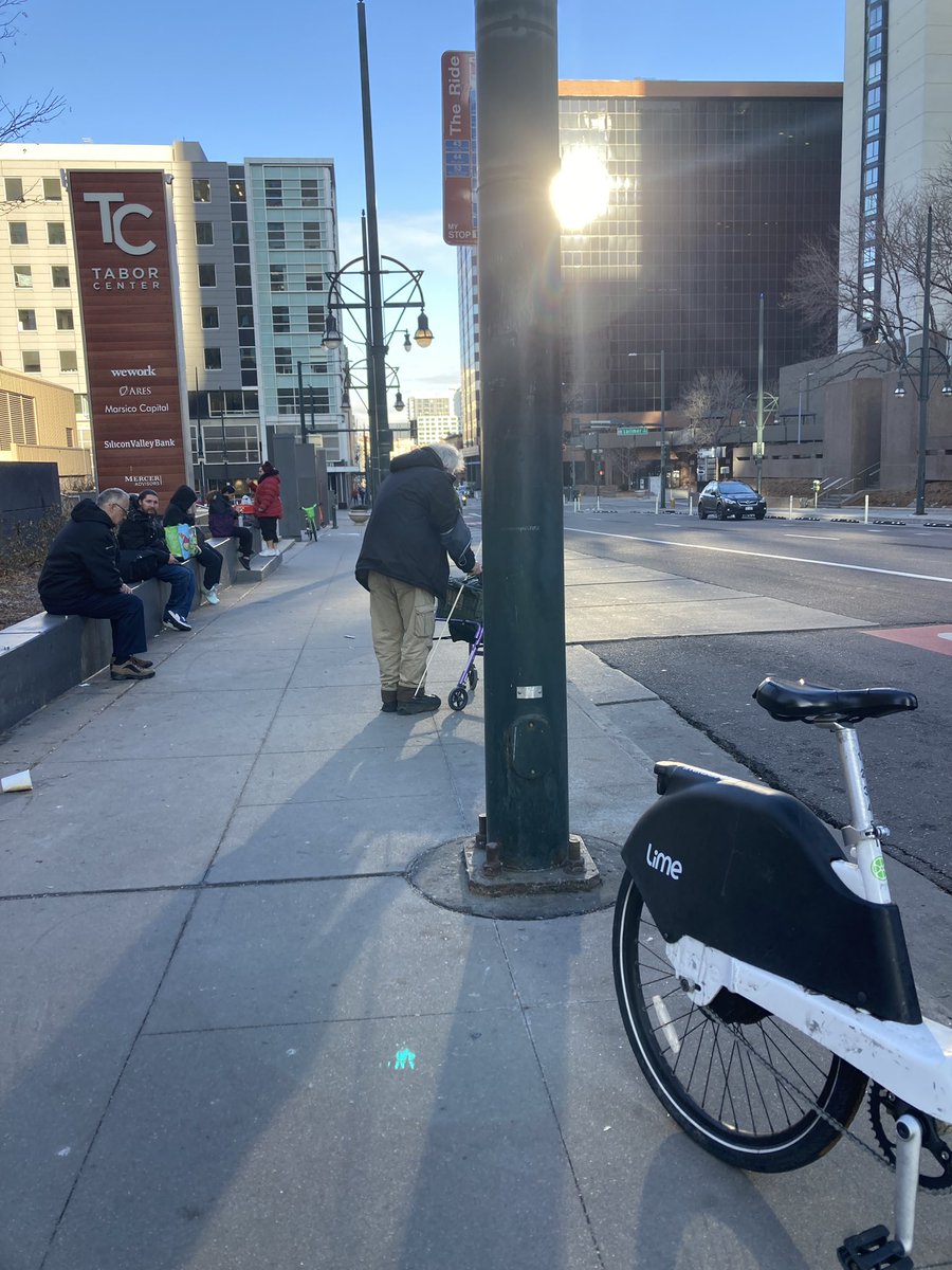 Sasha Kestane (@biculturalbrokr) on Twitter photo One of the busiest bus stops in downtown <a href="/CityofDenver/">City and County of Denver</a> has no dignified seating or shelter for those waiting to board/transfer. #TransitNeglect
The ๐ is for all of us. One of the busiest bus stops in downtown <a href="/CityofDenver/">City and County of Denver</a> has no dignified seating or shelter for those waiting to board/transfer. #TransitNeglect
The ๐ is for all of us.