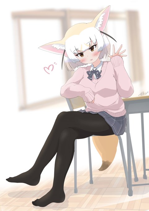 制服フェネちゃんは元からギャルっぽいよね。

おまけ差分も一緒に💕

#黒タイツフェネック 