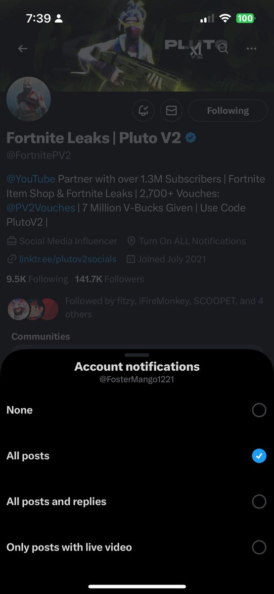 FosterMango1221's tweet photo. @FortnitePV2 https://t.co/WvmGubxNFb