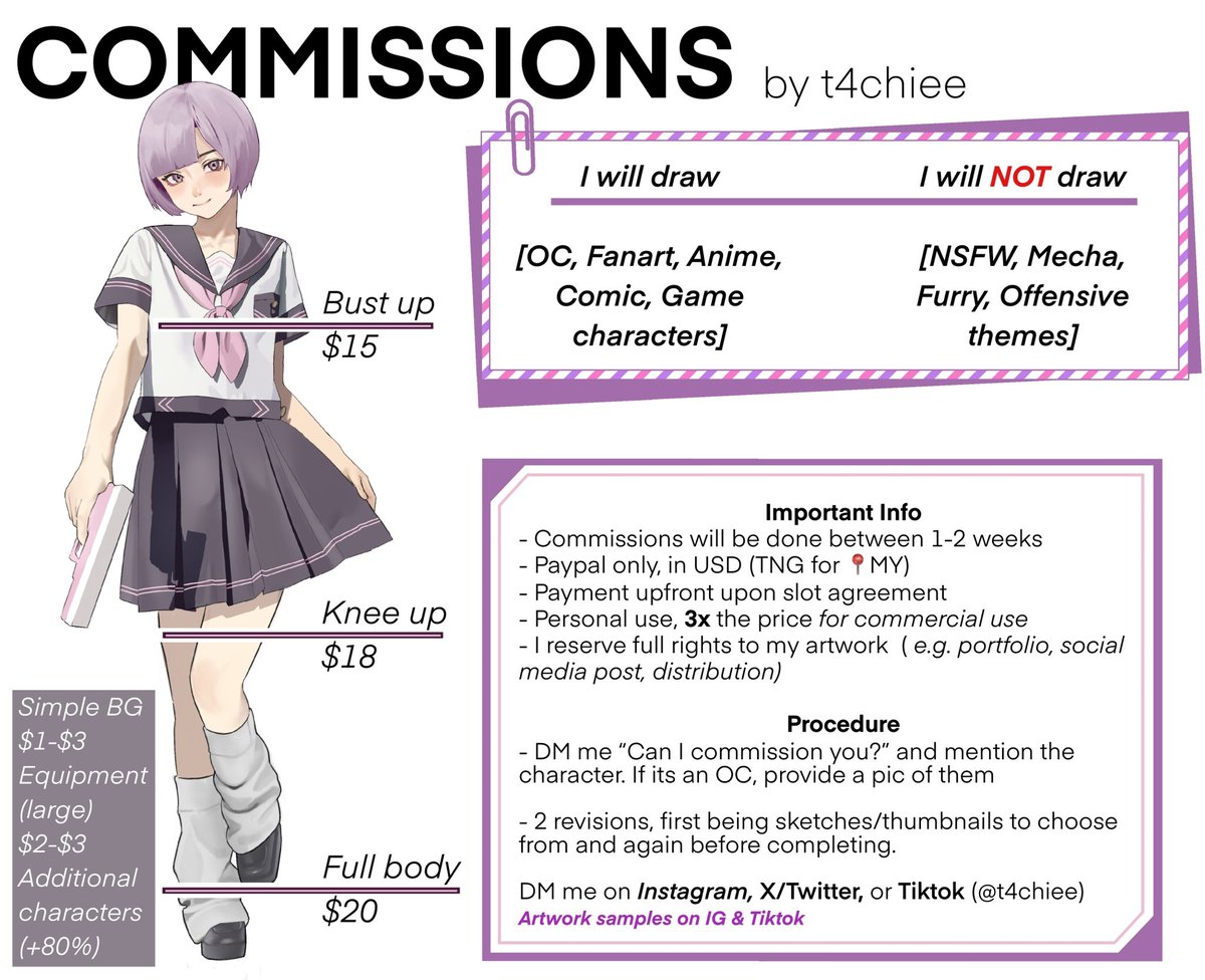 t4chiee's tweet image. T4CHIEE’s First Commission ‼️ 
DM me if you’re interested for a slot!
#ArtCommission #digitalart