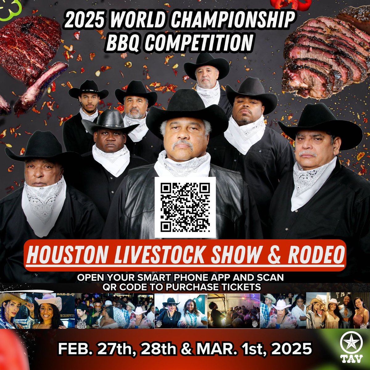 Houston, get ready! The 2025 World Championship BBQ Competition is heating up at the Houston Livestock Show &amp; Rodeo from Feb. 27 - Mar. 1. Grab your boots, bring your appetite, and scan the QR code to secure your tickets for one of the biggest events of the year!

#ForwardTimes