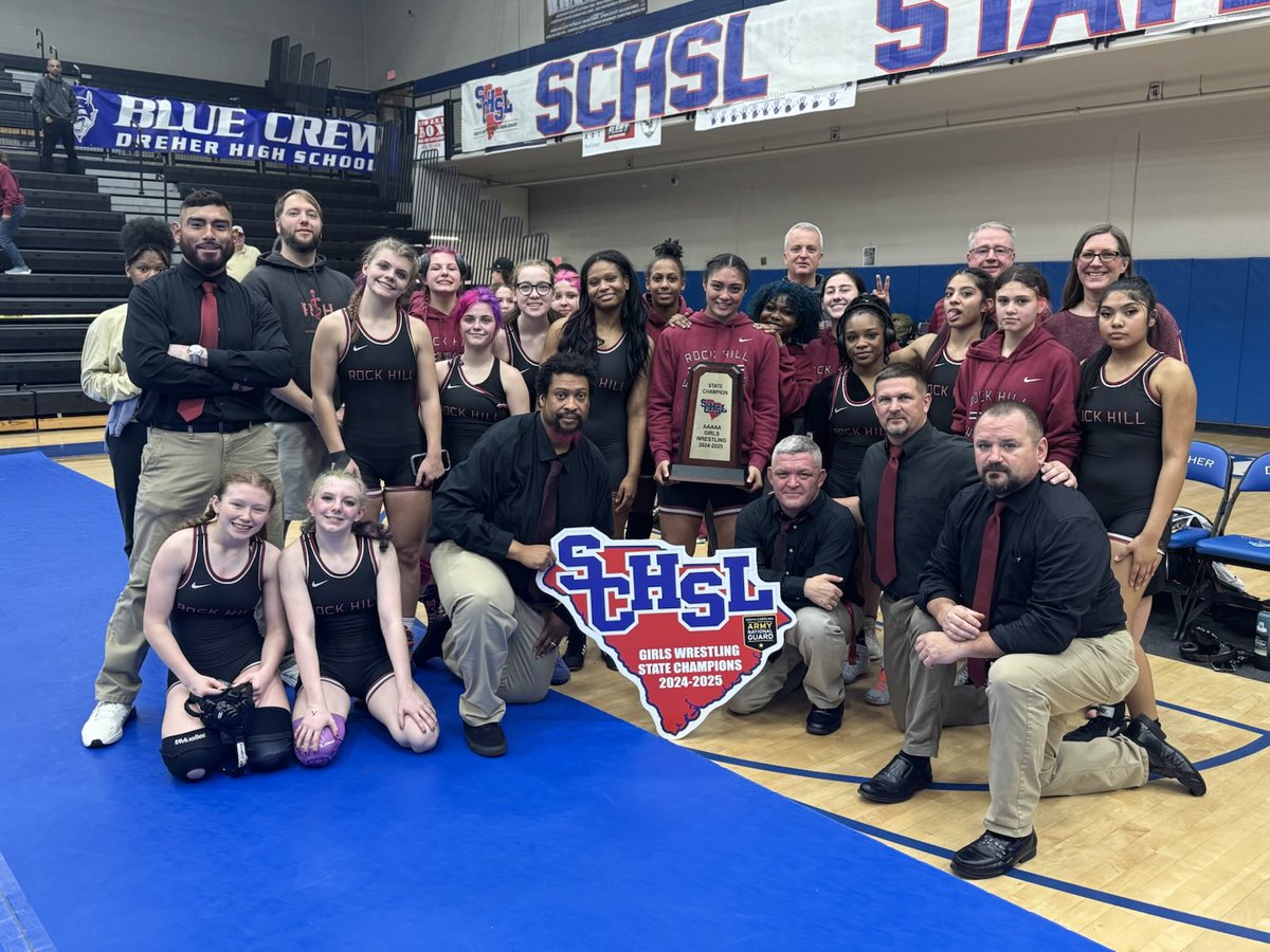 RHBearcats (@rhbearcats) on Twitter photo Rock Hill Girls Wrestling Wins the 1st Dual State Title in History! Light up the Tower Rock Hill! <a href="/Coach_JDuncan/">Jimmy Duncan, CAA</a> <a href="/WRHI/">WRHI Radio FM 100.1 📻📱🖥</a> <a href="/OzzieAhl2/">Retired RH Bearcat One</a> <a href="/RockHillSchools/">Rock Hill Schools</a> #ringthem Rock Hill Girls Wrestling Wins the 1st Dual State Title in History! Light up the Tower Rock Hill! <a href="/Coach_JDuncan/">Jimmy Duncan, CAA</a> <a href="/WRHI/">WRHI Radio FM 100.1 📻📱🖥</a> <a href="/OzzieAhl2/">Retired RH Bearcat One</a> <a href="/RockHillSchools/">Rock Hill Schools</a> #ringthem