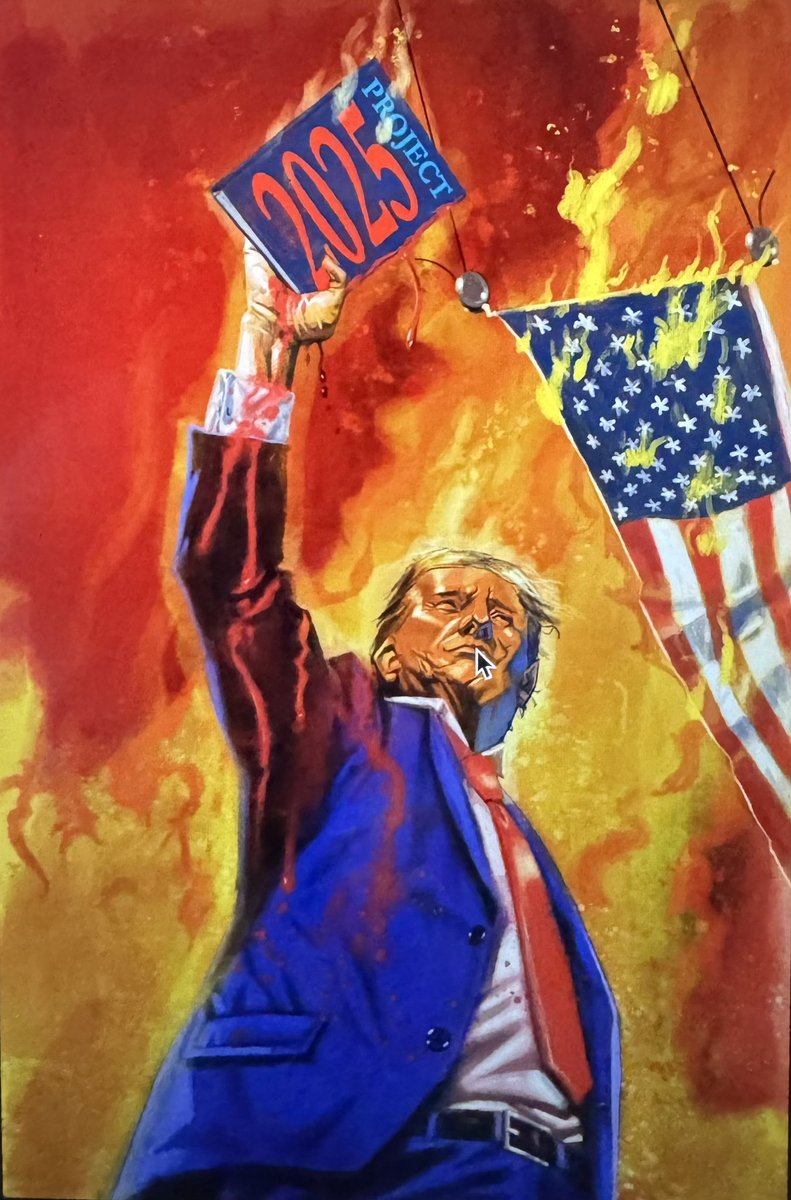 jWinchester1003's tweet image. Tangerini Mussolini must be stopped! 
#StopProject2025 
#TrumpisaNationalDisgrace