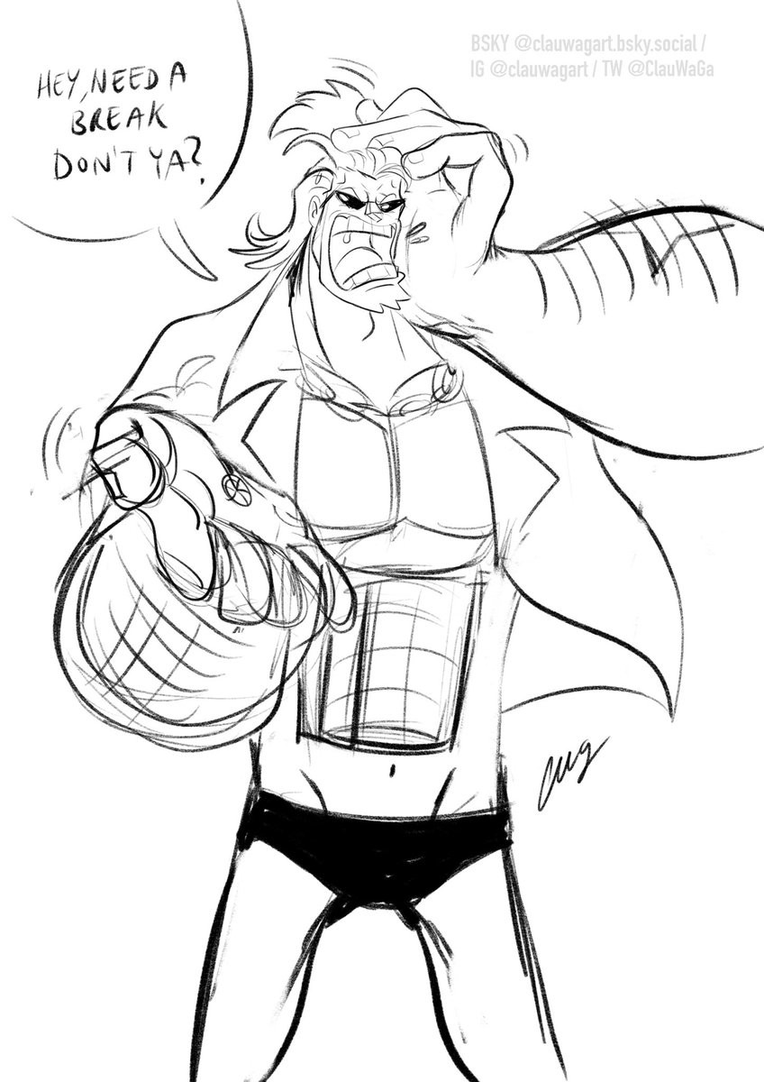 “Hey, need a break. DON’T ya?”
#franky #cyborgfranky #onepiece