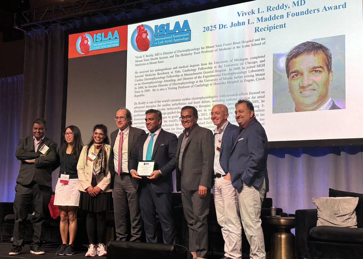 Rajesh Kabra (@rajeshkabramd) on Twitter photo Congratulations <a href="/VivekReddyMD/">Vivek Y. Reddy</a> for receiving John Madden foundation award at #ISLAA2025; a well deserved recognition for your pioneering contributions in EP and Cardiology! <a href="/DJ_Lakkireddy/">DJ Lakkireddy</a> <a href="/Drdevignair/">Dr. Devi G Nair</a> <a href="/LuigiDiBiaseMD/">Luigi Di Biase</a> <a href="/HRSonline/">Heart Rhythm Society</a> #EPeeps Congratulations <a href="/VivekReddyMD/">Vivek Y. Reddy</a> for receiving John Madden foundation award at #ISLAA2025; a well deserved recognition for your pioneering contributions in EP and Cardiology! <a href="/DJ_Lakkireddy/">DJ Lakkireddy</a> <a href="/Drdevignair/">Dr. Devi G Nair</a> <a href="/LuigiDiBiaseMD/">Luigi Di Biase</a> <a href="/HRSonline/">Heart Rhythm Society</a> #EPeeps