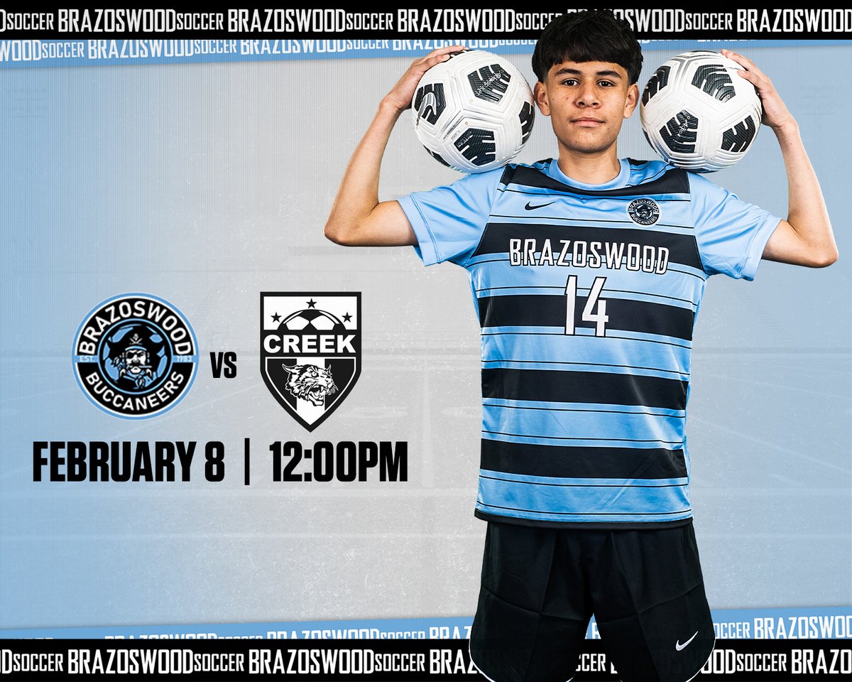 Brazoswood Men's Soccer (@bwoodbucsoccer) on Twitter photo 🚨⚽️Game Day⚽️🚨
Brazoswood vs Dickinson
JV Silver @ 9:00 AM
JV Blue @ 10:15 AM
Varsity @ 12:00 AM
#createdbyculture
<a href="/MaxPreps/">MaxPreps</a> <a href="/LethalSoccer/">Coach Duque</a> <a href="/tascosoccer/">TASCO</a> <a href="/BrazosportISD/">Brazosport ISD</a> <a href="/bportisdsports/">Brazosport ISD Athletics</a> <a href="/vypehouston/">VYPE Houston</a> <a href="/50_50Pod/">The 50/50 Podcast ⚽️🎙</a> 🚨⚽️Game Day⚽️🚨
Brazoswood vs Dickinson
JV Silver @ 9:00 AM
JV Blue @ 10:15 AM
Varsity @ 12:00 AM
#createdbyculture
<a href="/MaxPreps/">MaxPreps</a> <a href="/LethalSoccer/">Coach Duque</a> <a href="/tascosoccer/">TASCO</a> <a href="/BrazosportISD/">Brazosport ISD</a> <a href="/bportisdsports/">Brazosport ISD Athletics</a> <a href="/vypehouston/">VYPE Houston</a> <a href="/50_50Pod/">The 50/50 Podcast ⚽️🎙</a>