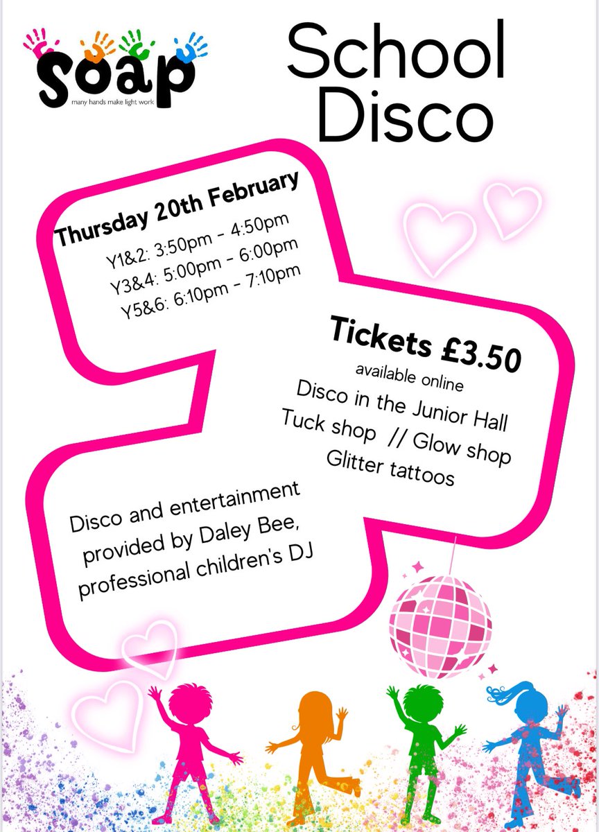 💃🕺💃🕺Disco time again… check your email or class WhatsApp groups for links to buy tickets! <a href="/AlbertPrimary/">Albert Primary</a>