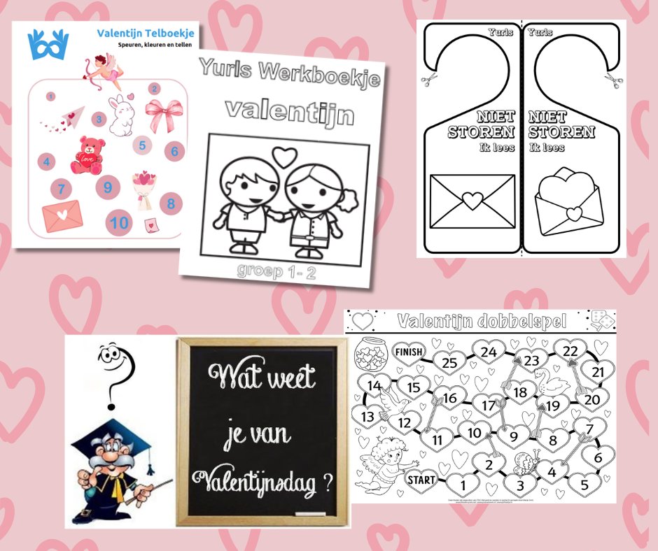 Leuke materialen voor Valentijn op Yurls! valentijn.yurls.net Werkboekjes, een quiz, internetopdrachten, dobbelspelletjes, een telboekje en nog veel meer! #valentijnsdag #valentijn #Yurls