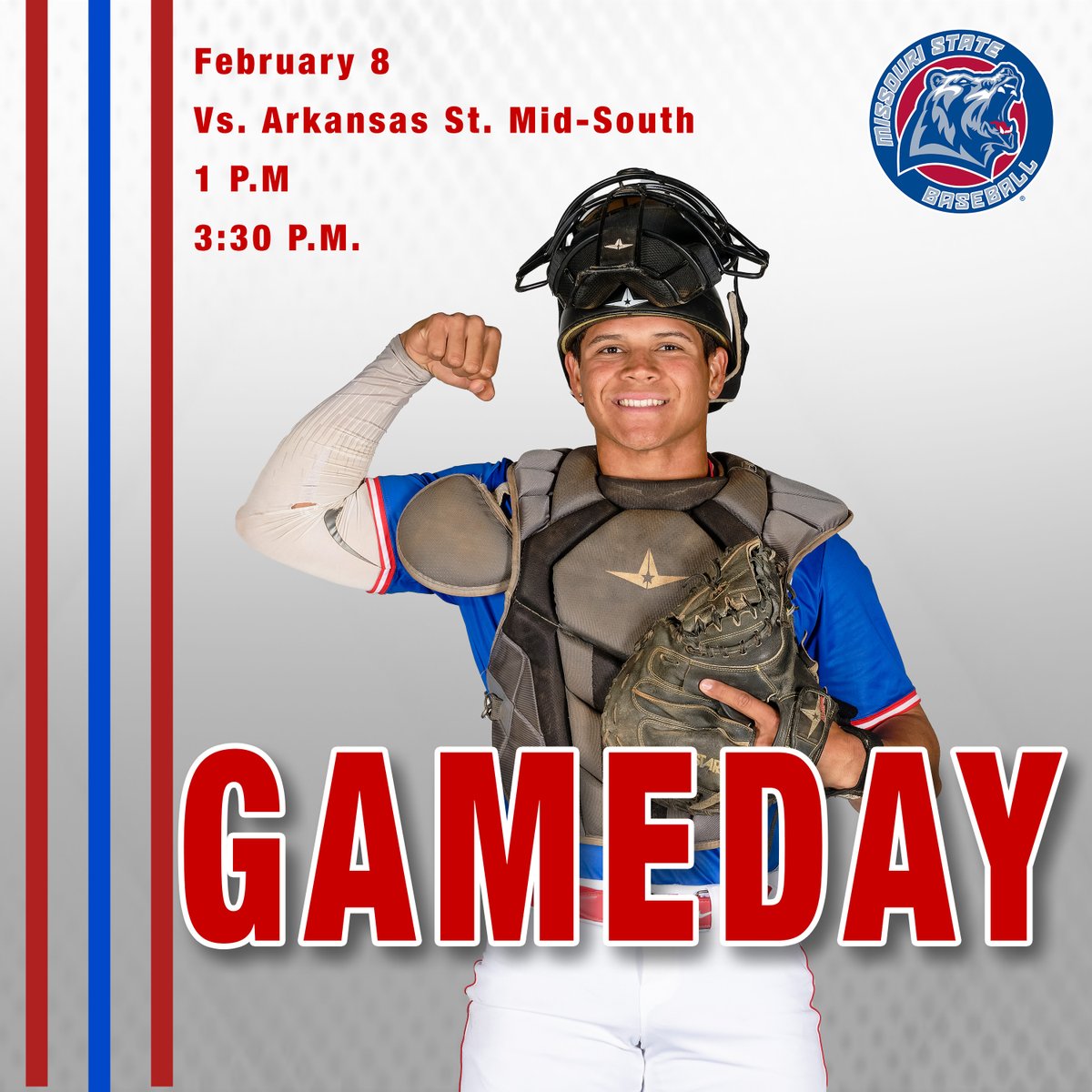 GRIZZLY BASEBALL GAME DAY!

🆚 Arkansas State Mid-South
📍 Marion High School in Marion, Arkansas
⏰ 1 p.m. and 3:30 p.m.