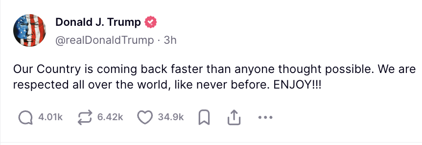 People around the world are laughing at Donald Trump more than they did the first time around. 

🙄