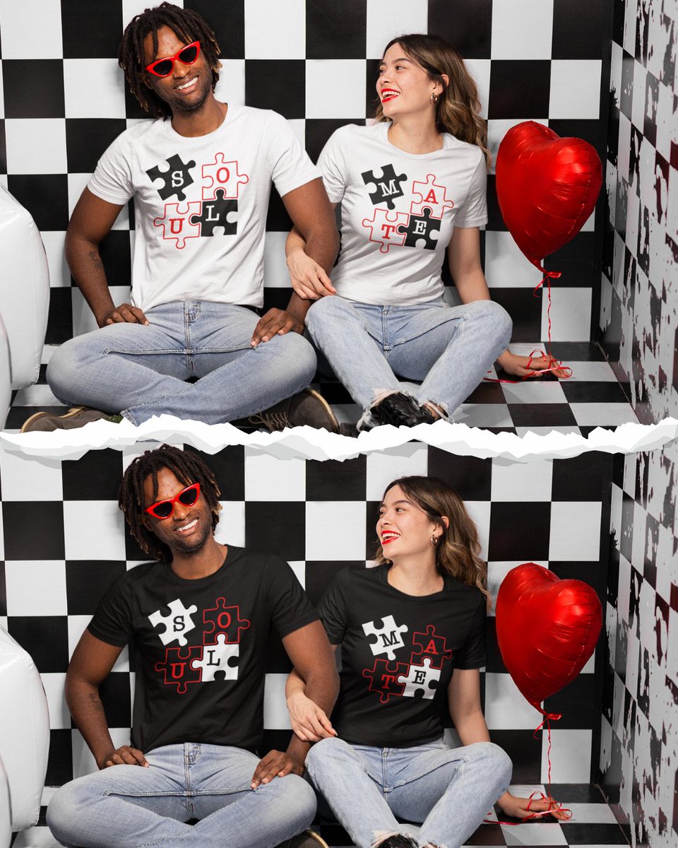 TheFactory_10's tweet photo. Nothing says "we’re meant to be" like these "Soul"❤️& "Mate"❤️matching couple shirts.
✨Minimalist design, maximum meaning
👕Soft, high-quality fabric for all-day comfort
💑Perfect for photos, date night, or just because
https://t.co/TkIRiDuWtF
#thefactory10 #valentinesday https://t.co/8sWFJ7UlTP