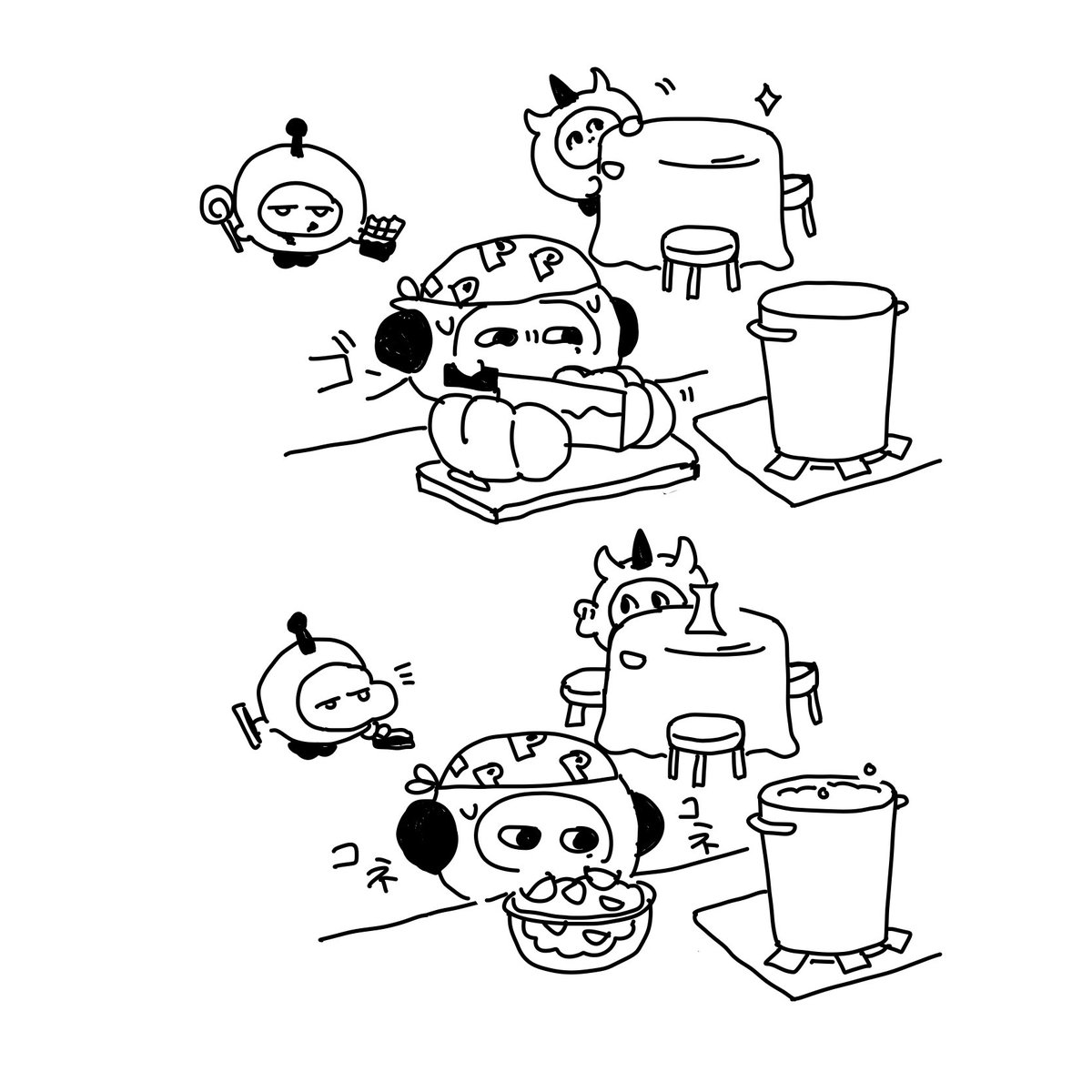 狂気!2月にハロウィンうちゅ友漫画 