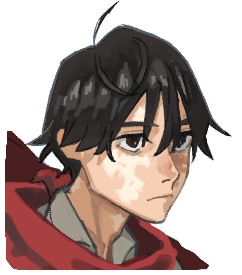 「那須木の新しい座り絵も見て 」|むく藷のイラスト